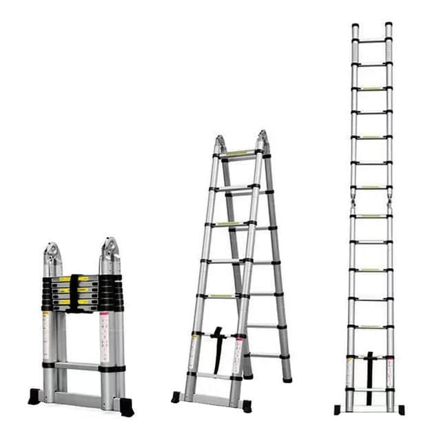 Multi functional telescopic ladder